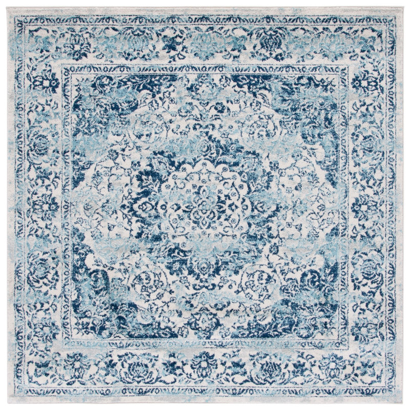 Florent Performance Oriental Rug, Square 6'7"