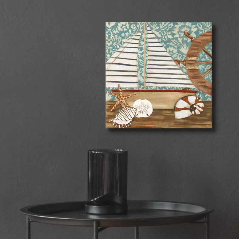  «Nautical Collection 2» par Chariklia Zarris, art mural en verre acrylique, 12 po x 12 po