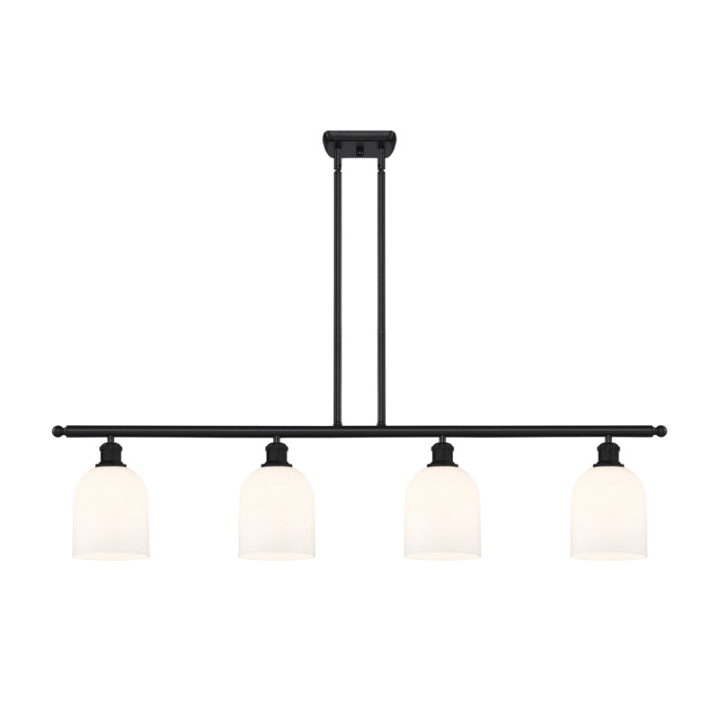 Odaniel 4 - Light Kitchen Island Pendant, Gloss White, Matte Black