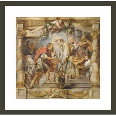 The Meeting of Abraham and Melchizedek by Peter Paul Rubens -Framed Giclee Print