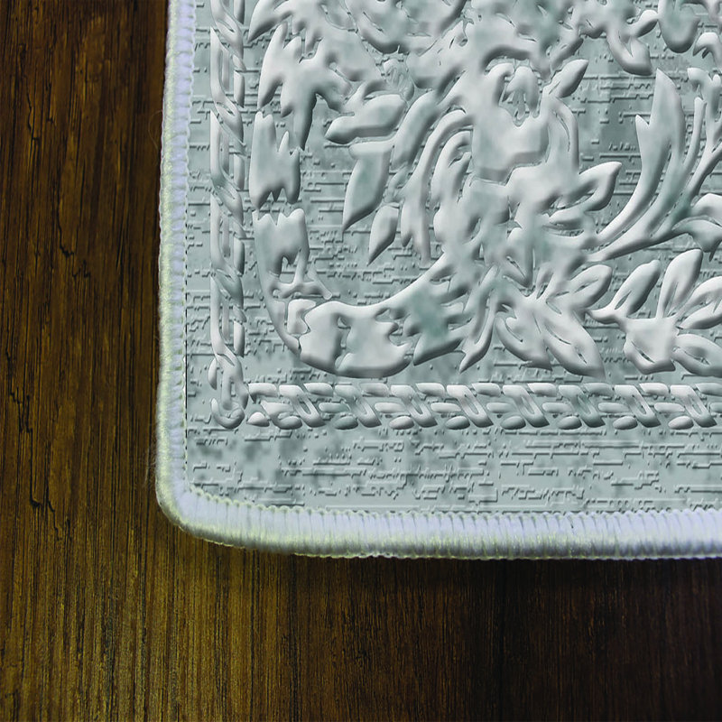 Luxurious 3D Printed Woven Carpet, 55.1 x 86.6 inches | 100% Polyester, Antibacterial, Machine Washable | Non-Slip PVC Felt Dot Underside, 0.3 in Pile Height | Perfect for Living Room, Bedroom & Home Decor