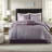 Premium Bedding Sets Polyester King, Modern Purple Jacquard For Home