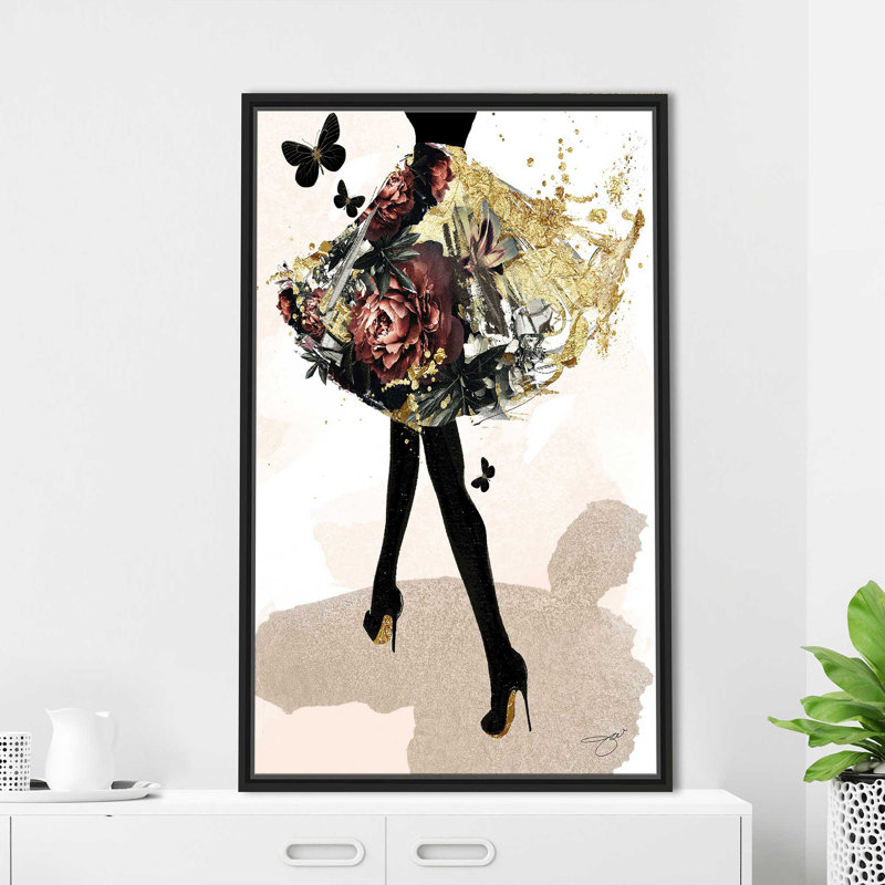 «Walk Away 2» par By Jodi - impression, Cadre flottant noir, H 51,5 po x l 31,5 po x P 2 po