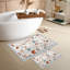 Ensemble de tapis de bain bleu doux (2 pièces) | 100% polyester, 1,6 x 2,0 pi et 2,0 x 3,3 pi | 650 g / m², hauteur des poils de 0,2 po, base à pois antidérapante | Lavable à la machine, durable et facile à nettoyer | Parfait pour la décoration de salle de bain