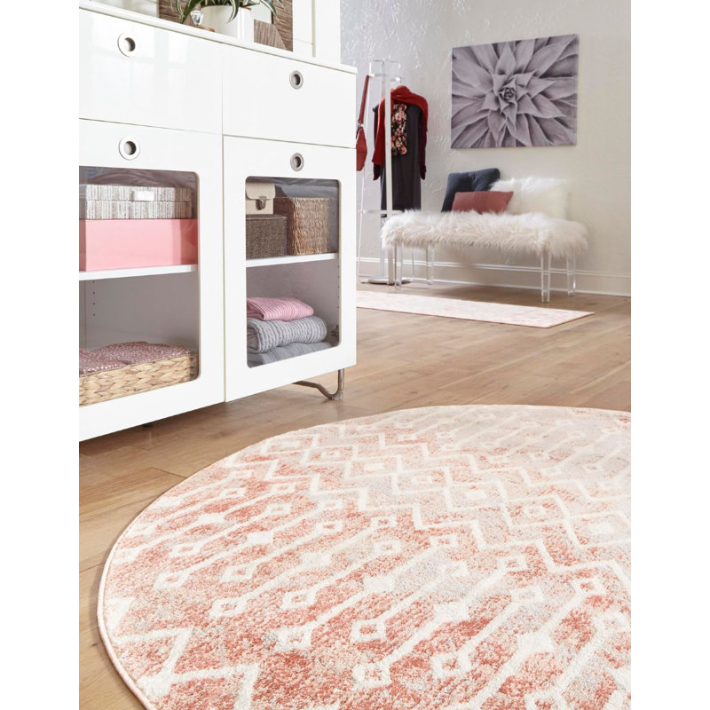 Abstract Indoor Rug, Square 6'
