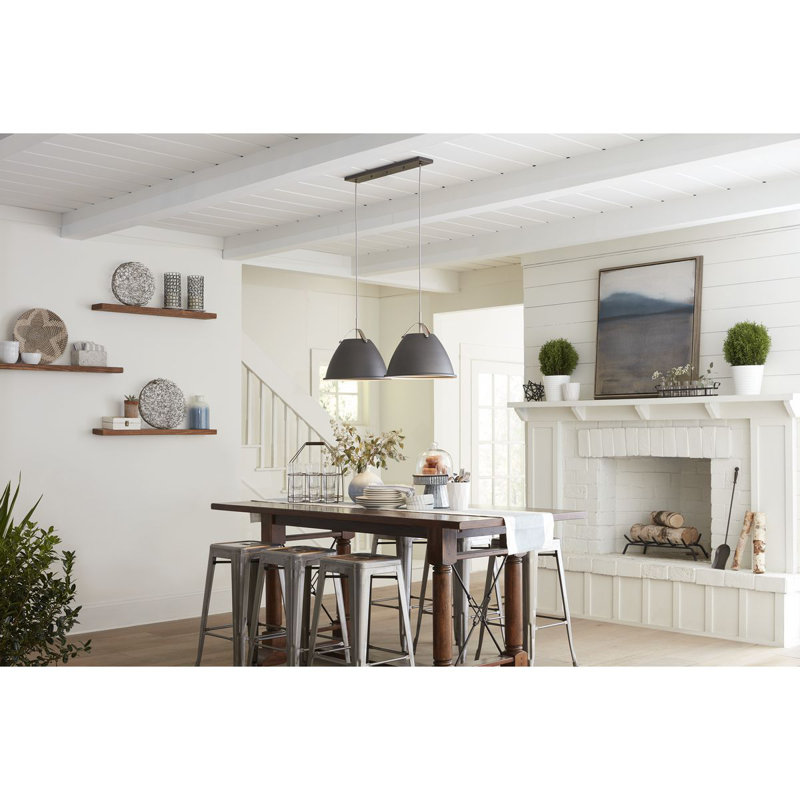 Brushed Nickel Linear Pendant Canopy Kit