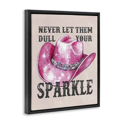  Never Let Them Dull Your Sparkle Canvas Wall Art by Lettered and Lined