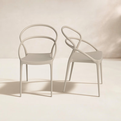 Grover Stacking Patio Dining Armchair