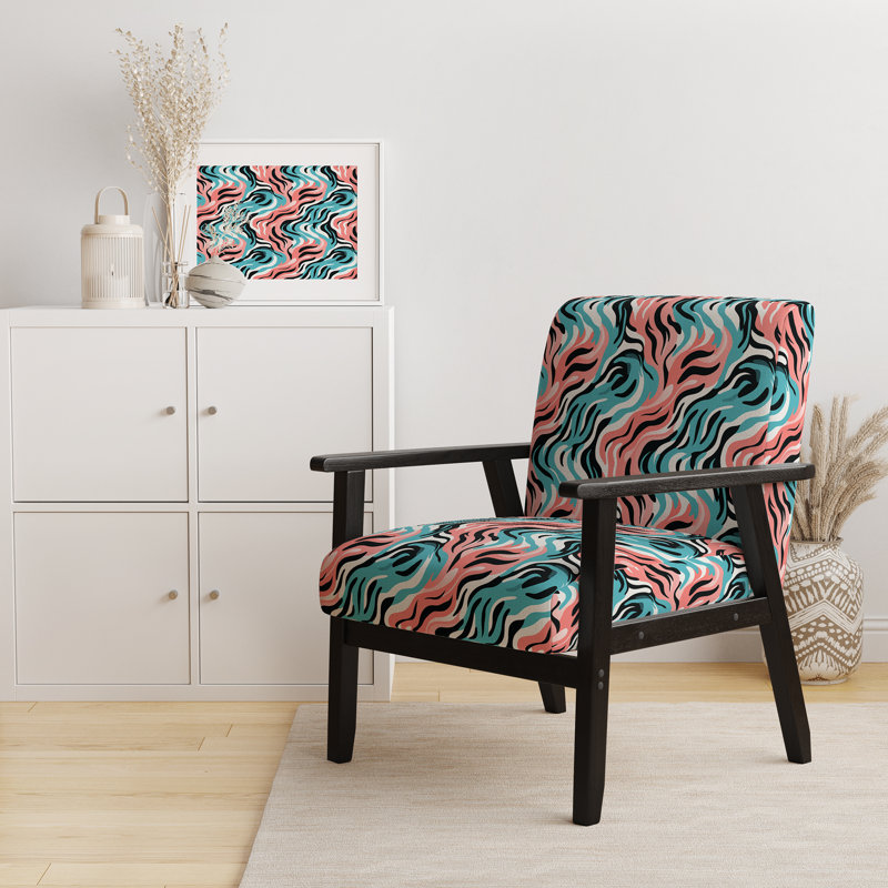 Fauteuil d'appoint rembourré Exotic Camouflage Caprice