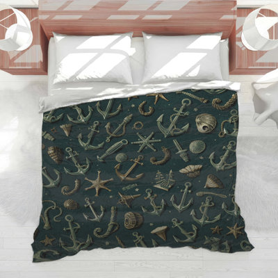 Nautical Anchors Shells Comforter