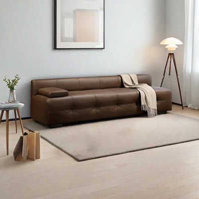 Élégante chaise longue élégante en similicuir