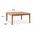 Weslyn Square Solid Wood Patio Coffee Table