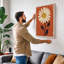 Golden Daisy Botanical - Wrapped Canvas-1312792010-1312792028