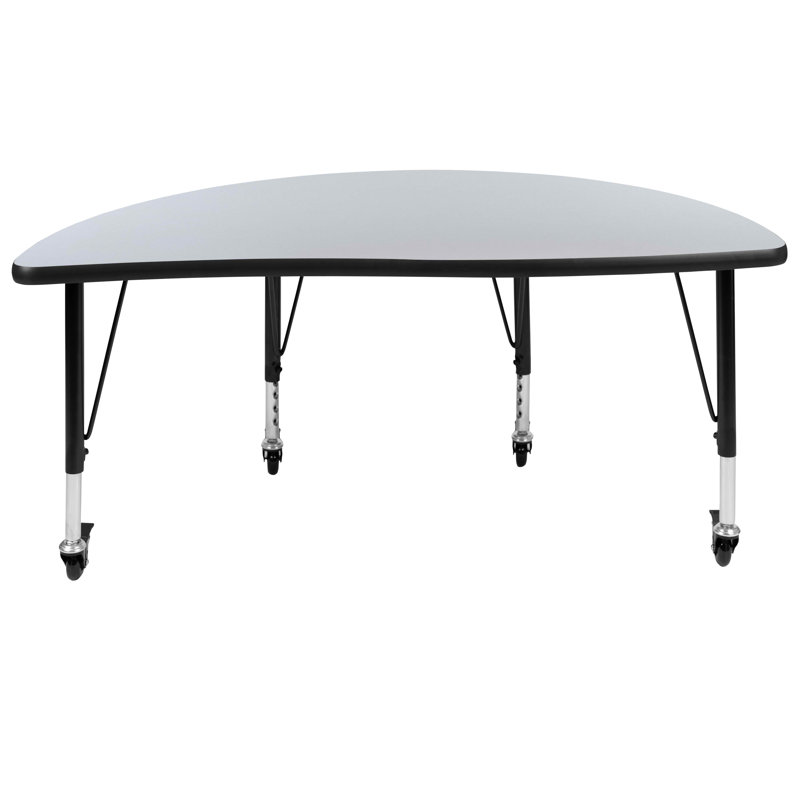 Table d'activité Goddard, Gris, Oui, L 47,5 po x P 48 po x H 16,25 po - 25,25 po