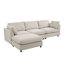 Canapé modulaire convertible Upholstery, canapé en L avec méridienne réversible