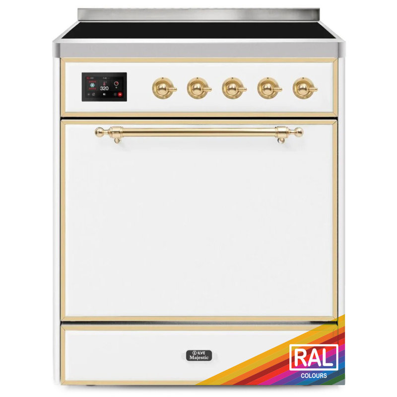 ILVE Majestic II 30 in Induction Range, RAL/Brass