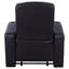 Fauteuil inclinable rembourré Shanon - noir
