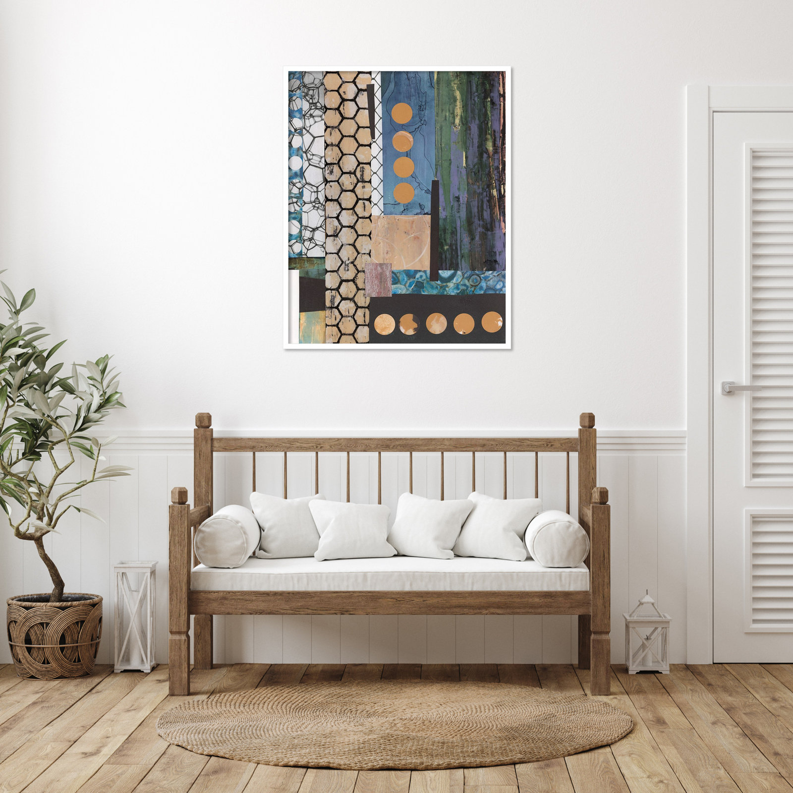 Mashup No. 2 Print by Natalie Avondet, 41" H x 33" W, White