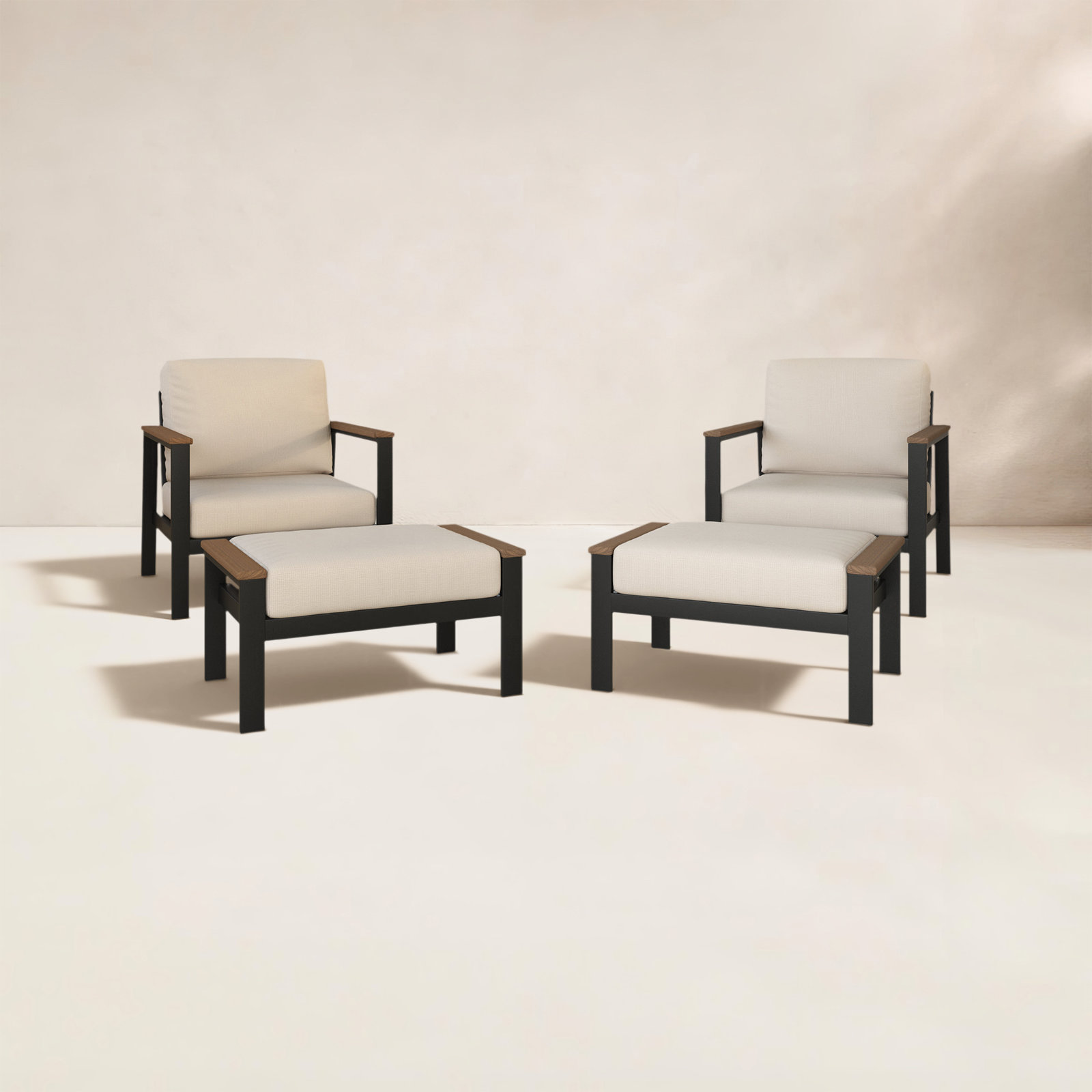 Townsend Sunbrella® Patio Lounge Chair, Cast Silver Sunbrella®