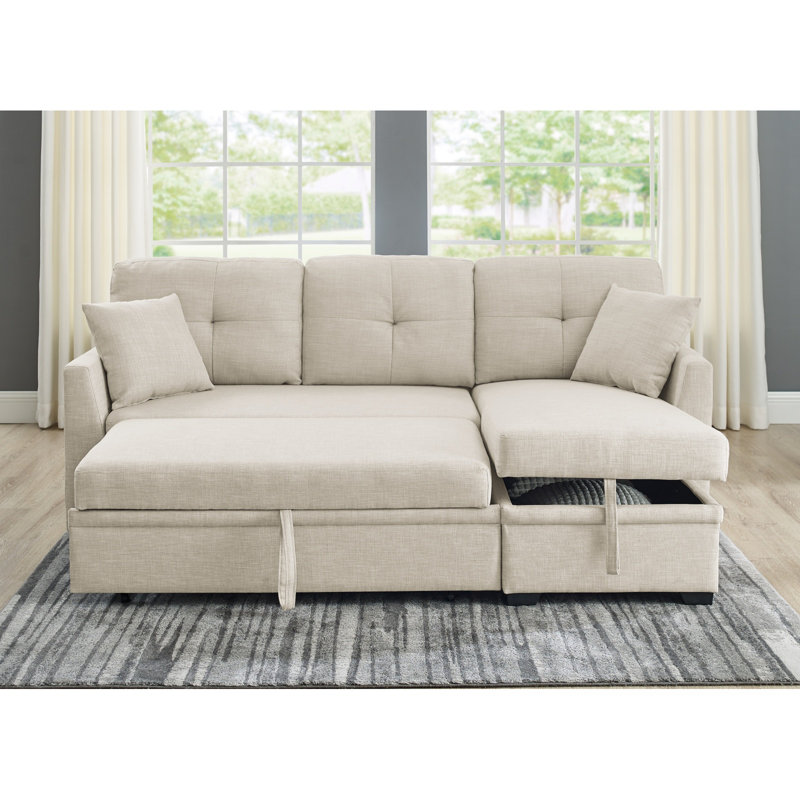 Modular Sleeper Sectional Sofa With Storage