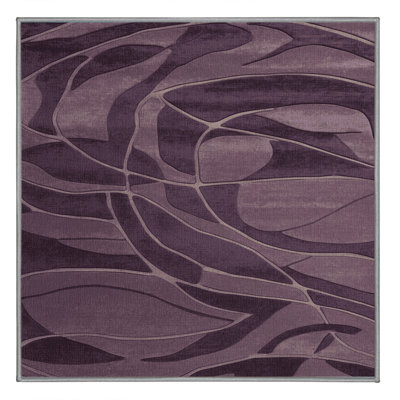 Machine Washable Abstract Brown Area Rug