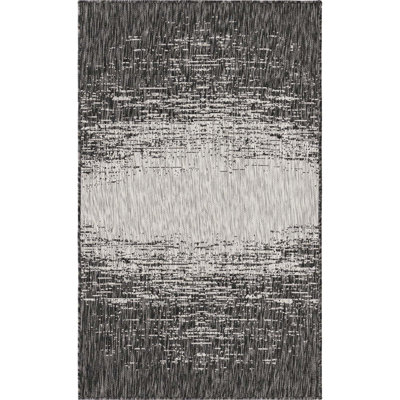 Pindall Charcoal Gray/Gray Indoor/Outdoor Rug