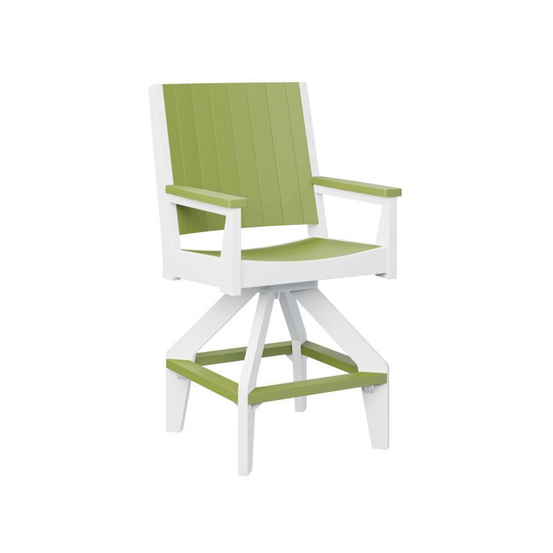 Mayhew Outdoor Bar Stool, 25.5", Kiwi Green