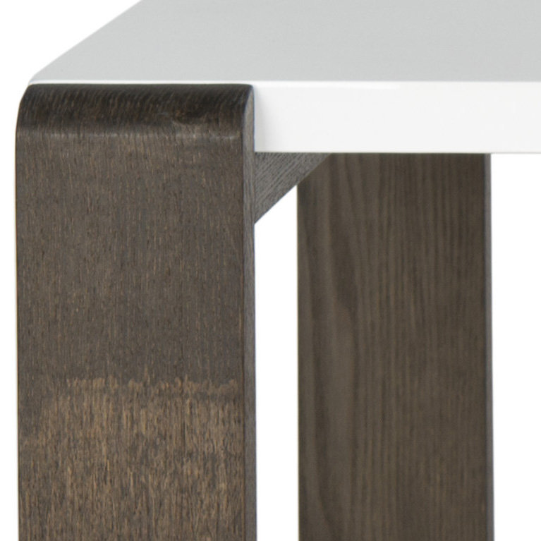 Egan Sled Coffee Table, Dark Brown