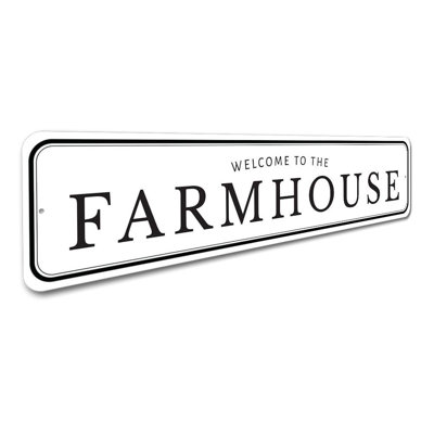 Welcome to the Farmhouse Aluminum Sign