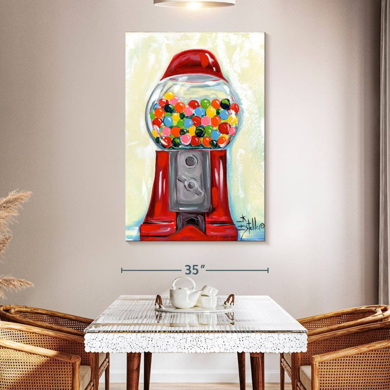 Yarlin Bubblegum Machine, 51" H x 34" W