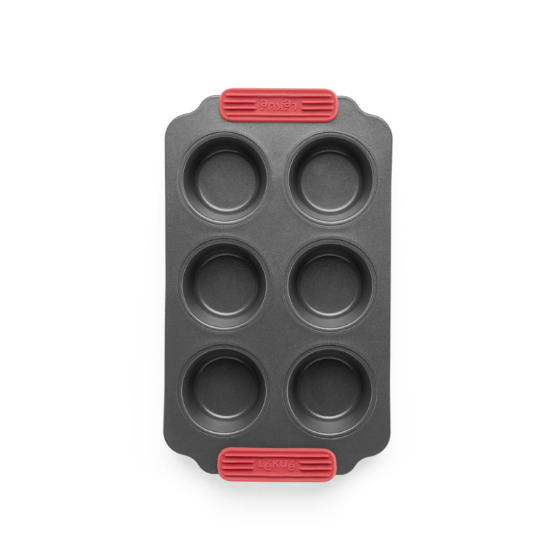 Lékué Nonstick Muffin Pan, 6 Cup