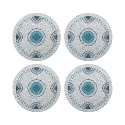 Glass Beads Round Beaded Placemats