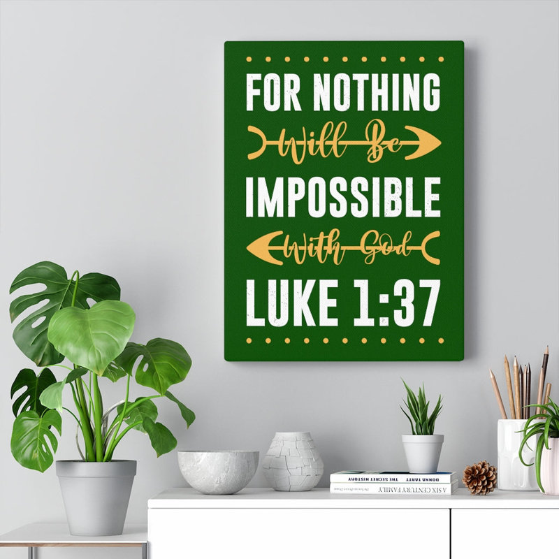 Nothing Impossible - Wrapped Canvas Print, 41cm H x 30cm W