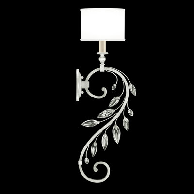 Crystal Laurel 1 - Light Armed Sconce
