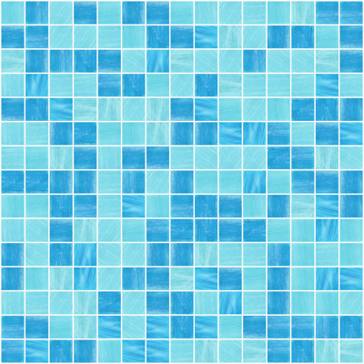 0.75" x 0.75" Glass Grid Mosaic Tile
