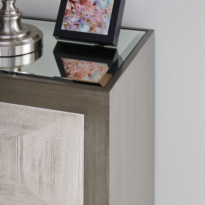 Greenberg Glass Top End Table
