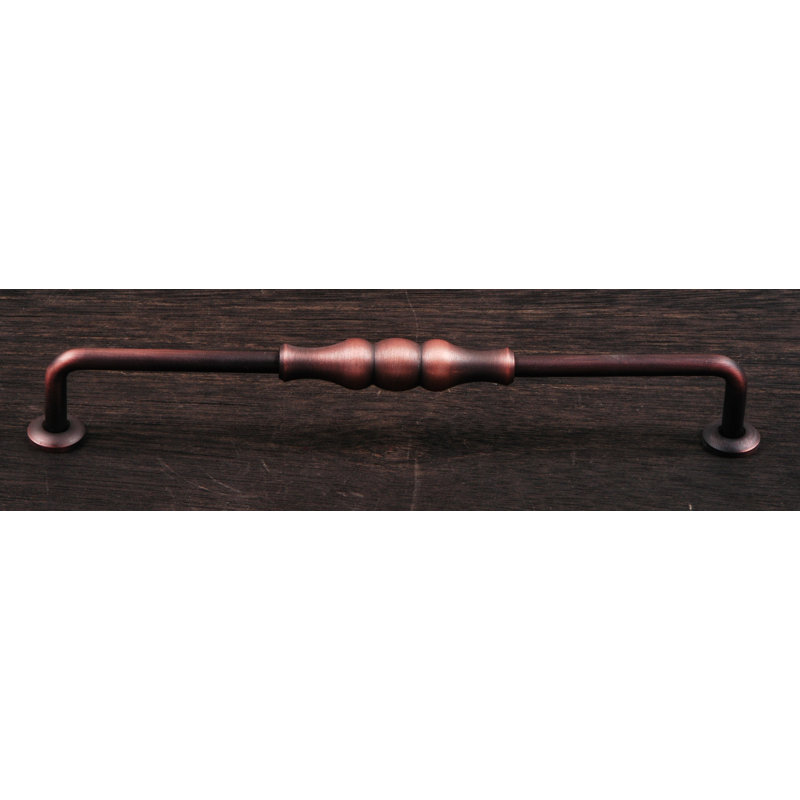 Poignée verticale perlée 8 po CP Series, Distressed Copper