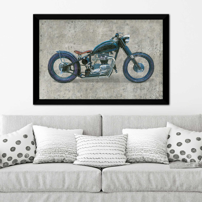 Lets Roll I Grunge - impression, Cadre noir, H 21,5 po x l 27,5 po x P 0,75 po