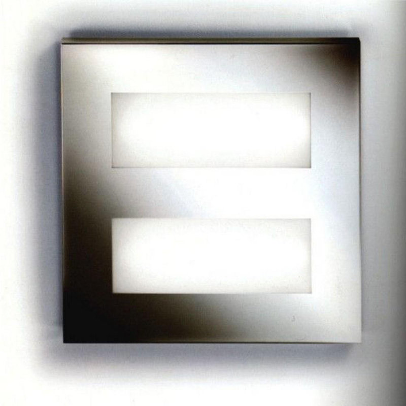 Equal 2 - Light 11.75'' Unique/Statement Square / Rectangle Flush Mount, Nickel, White