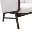 Ensemble de 2 chaises d'appoint rembourrées en tissu Sherpa