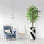Arbre artificiel avec motif de blocs de couleur noir et blanc Signleader, faux ficus pour salon, chambre à coucher, bureau - 5,5 pieds (66 po)-563503517