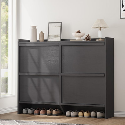 24 Pair Flip Down Shoe Storage