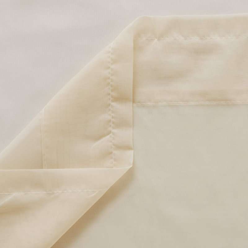 Rod Pocket Sheer Voile Curtain (Set Of 2), Sky Blue, 38" W x 95" L