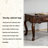 American Retro Dark Brown Solid Wood Automatic Mahjong Table with Solid Wood Top
