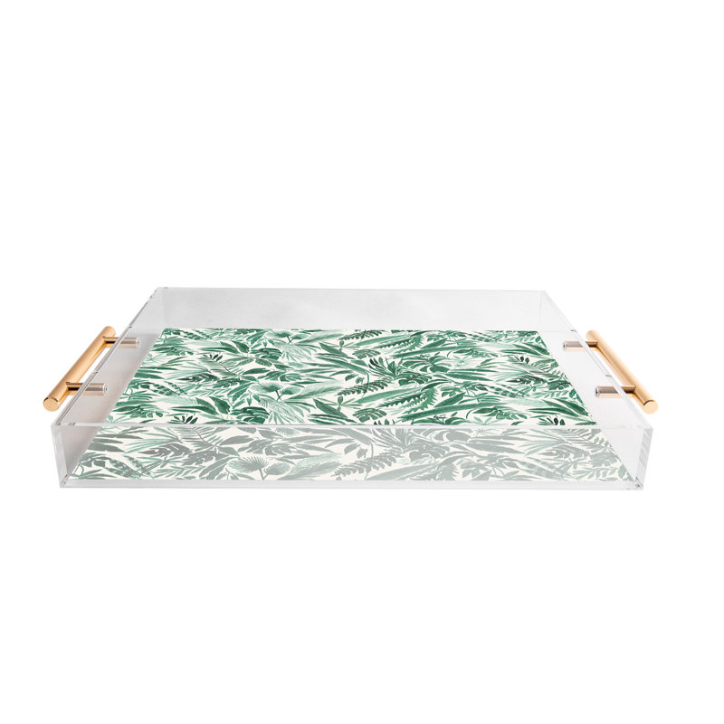Megan Galante Tropical Palm Acrylic Tray