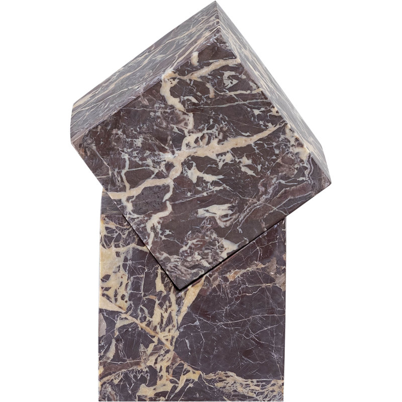 Quad Marble Abstract Figurines & Sculptures, Cherry