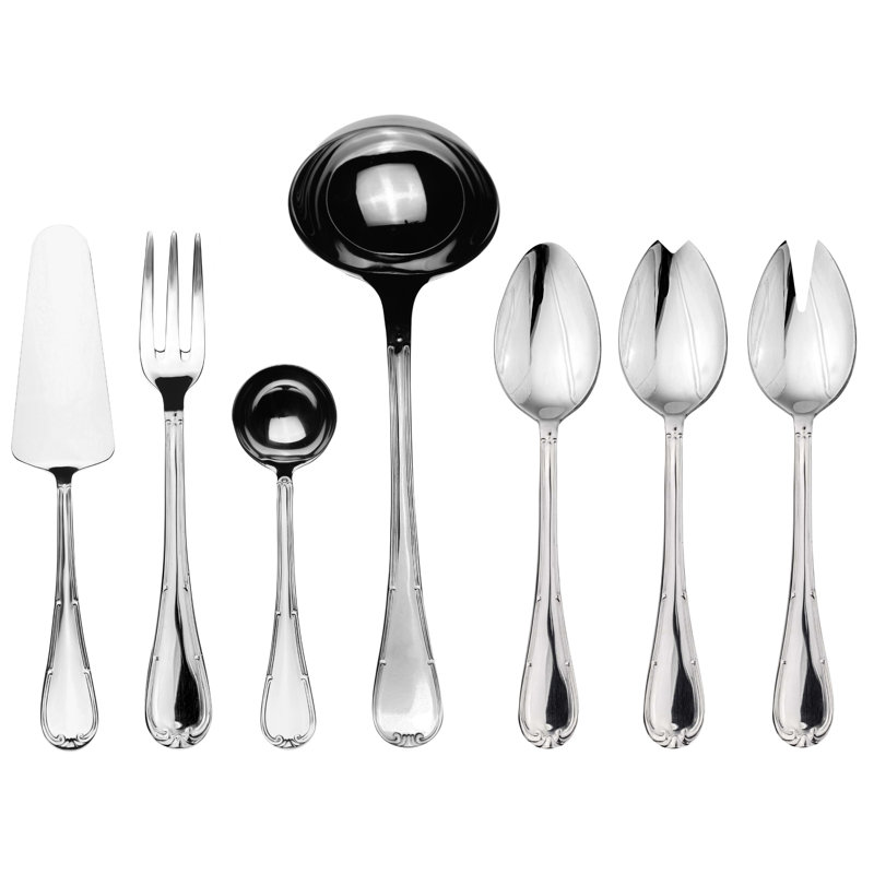 RAFFAELLO 7 Piece Stainless Steel Hostess Set