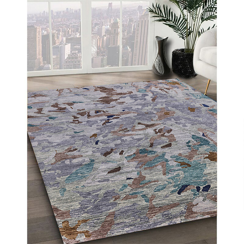 Ajavian Moroccan Indoor Rug, Square 5'