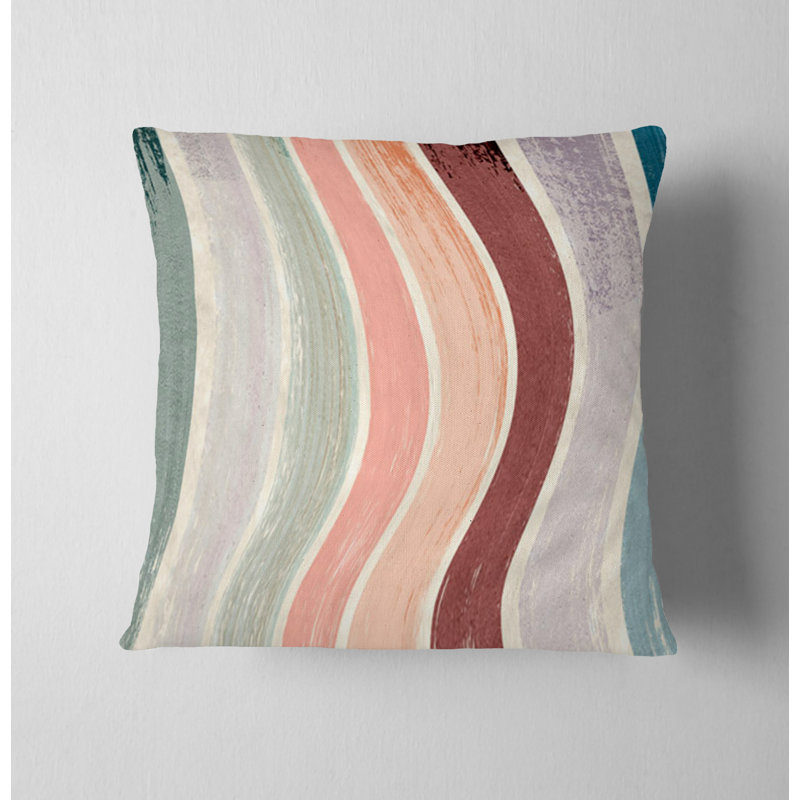 Throw Pillow Cover Only, Multicolore / abstrait 6, H 20 po x l 20 po