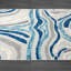 Tapis en polypropylène gris / bleu Cleva-1200939933